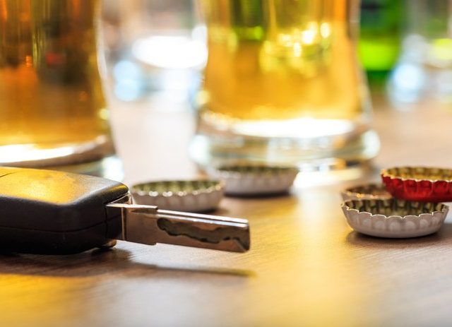 Drinking and driving concept Charged With Your First DUI