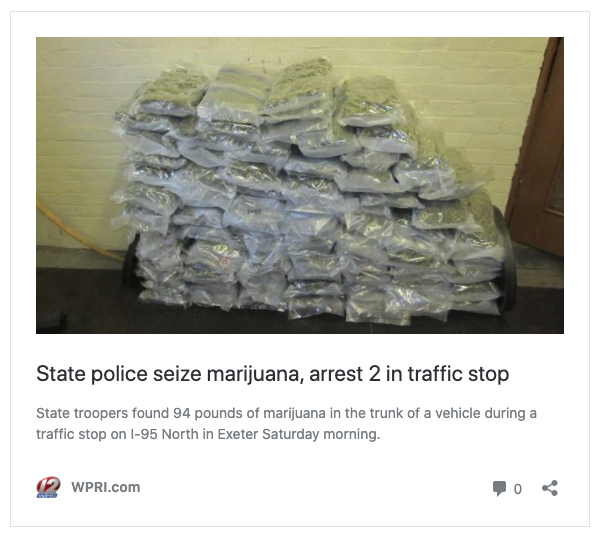 State Police Seize Marijuana Arrest 2 in Traffic Stops